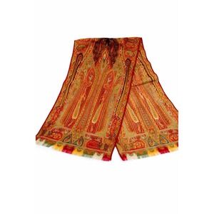 Etro Paisley Scarf Multicolor Boho Luxe Italian Designer Wrap Shawl